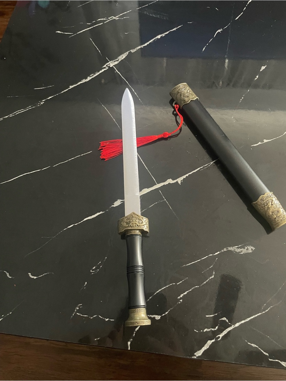 Decorative Chinese Style Sword with Red Tassel